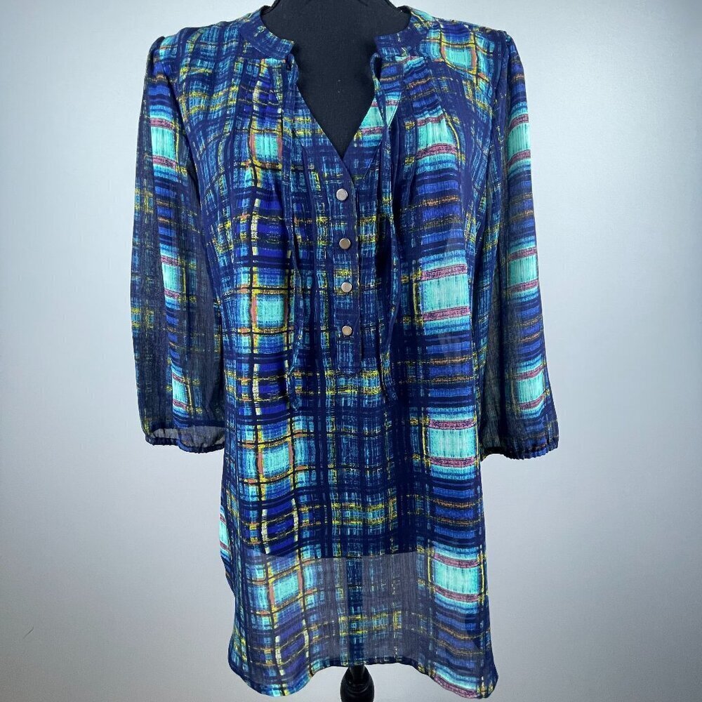 Vera Wang Blue Women's Top Size XL
